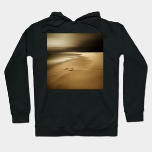 Victorian Coastal landscape Beach Storm Photo Hoodie